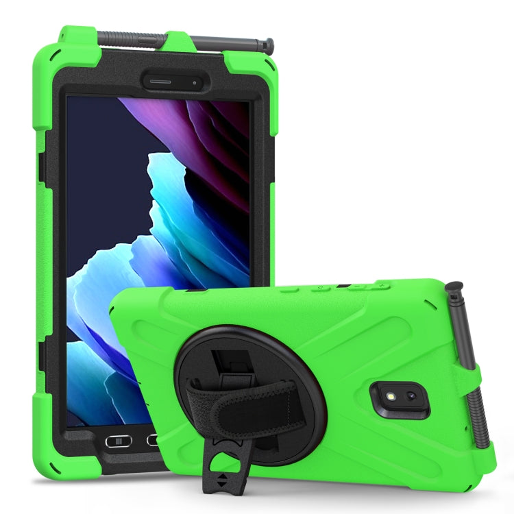 Shockproof Colorful Silicone + PC Protective Case with Holder & Shoulder Strap & Hand Strap