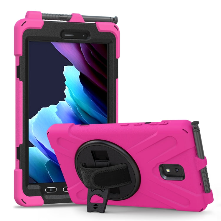 Shockproof Colorful Silicone + PC Protective Case with Holder & Shoulder Strap & Hand Strap