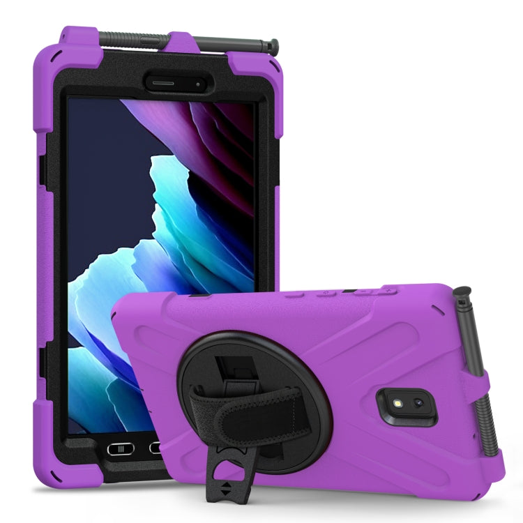 Shockproof Colorful Silicone + PC Protective Case with Holder & Shoulder Strap & Hand Strap