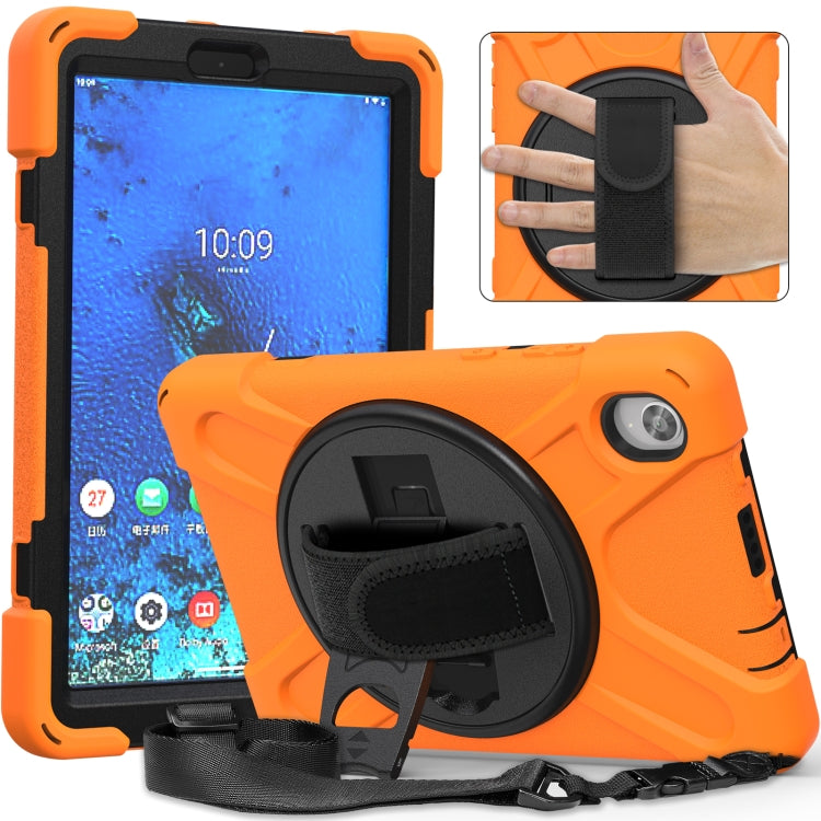 Shockproof Colorful Silicone + PC Protective Case with Holder & Shoulder Strap & Hand Strap