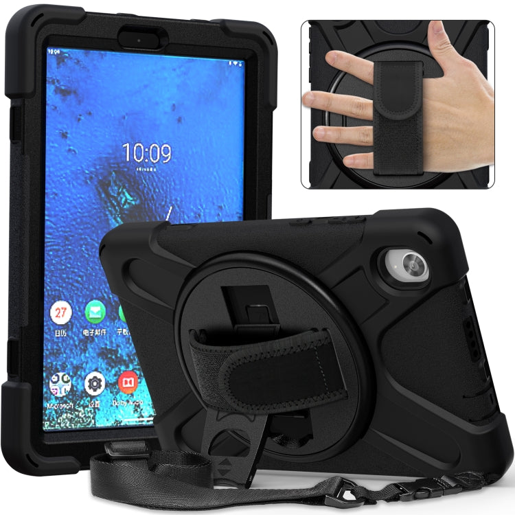 Shockproof Colorful Silicone + PC Protective Case with Holder & Shoulder Strap & Hand Strap