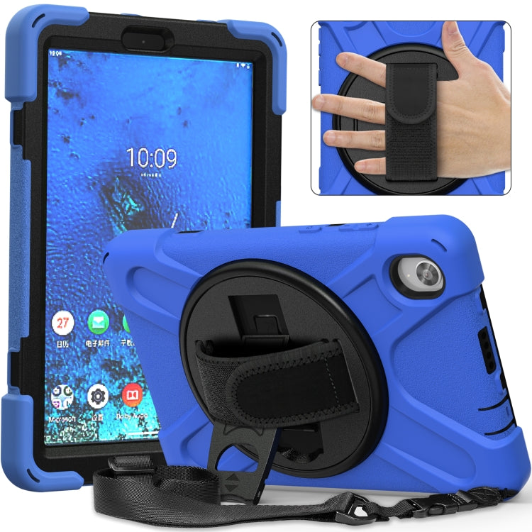 Shockproof Silicone PC Protective Case with Holder Strap for Samsung Galaxy Tab Active 3 T570 T575 8.0