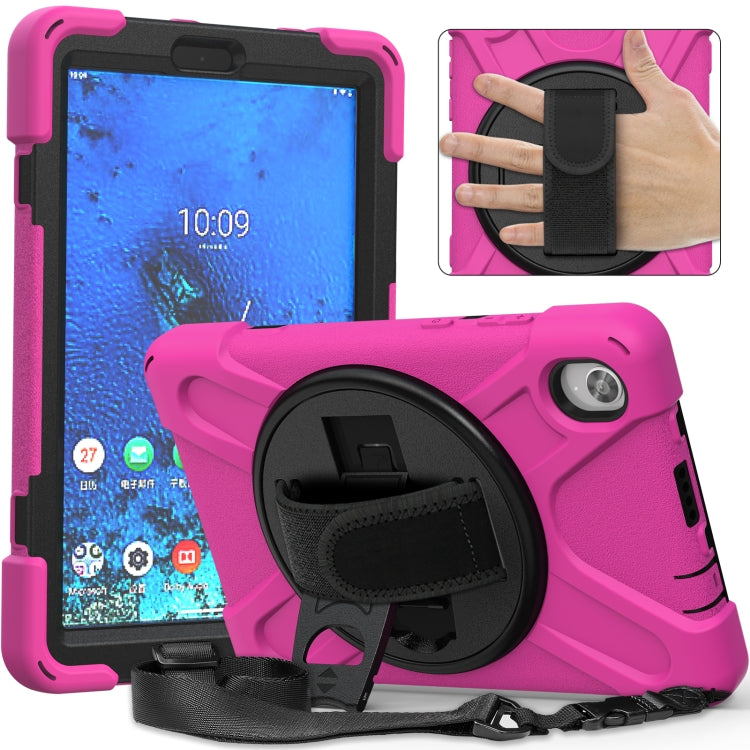 Shockproof Colorful Silicone + PC Protective Case with Holder & Shoulder Strap & Hand Strap