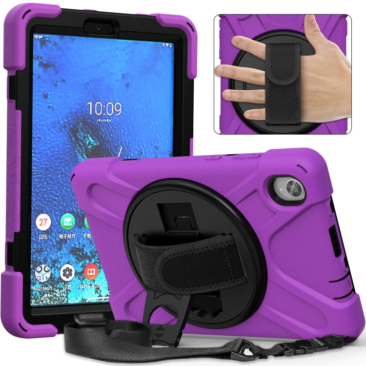 Shockproof Silicone PC Protective Case with Holder Strap for Samsung Galaxy Tab Active 3 T570 T575 8.0