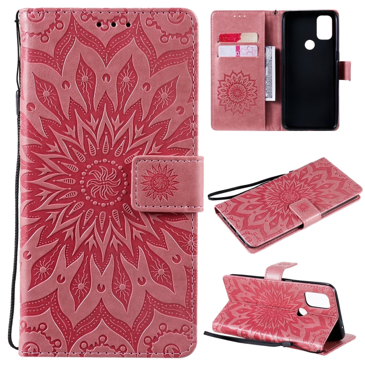 Sun Embossing Pattern Horizontal Flip Leather Case with Card Slot & Holder & Wallet & Lanyard, For LG K22 / K22 Plus, For OnePlus Nord N10 5G, For OnePlus Nord N100