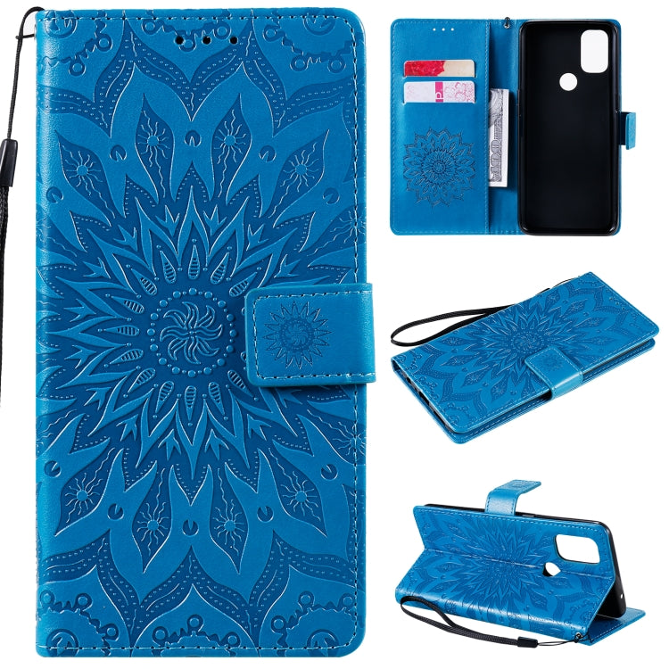 Sun Embossing Pattern Horizontal Flip Leather Case with Card Slot & Holder & Wallet & Lanyard, For LG K22 / K22 Plus, For OnePlus Nord N10 5G, For OnePlus Nord N100