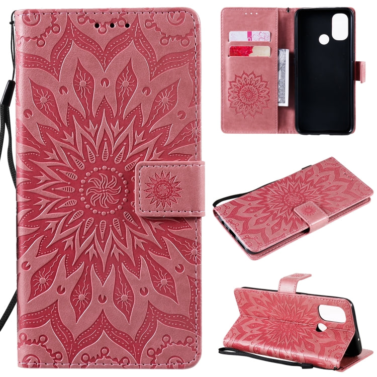 Sun Embossing Pattern Horizontal Flip Leather Case with Card Slot & Holder & Wallet & Lanyard, For LG K22 / K22 Plus, For OnePlus Nord N10 5G, For OnePlus Nord N100