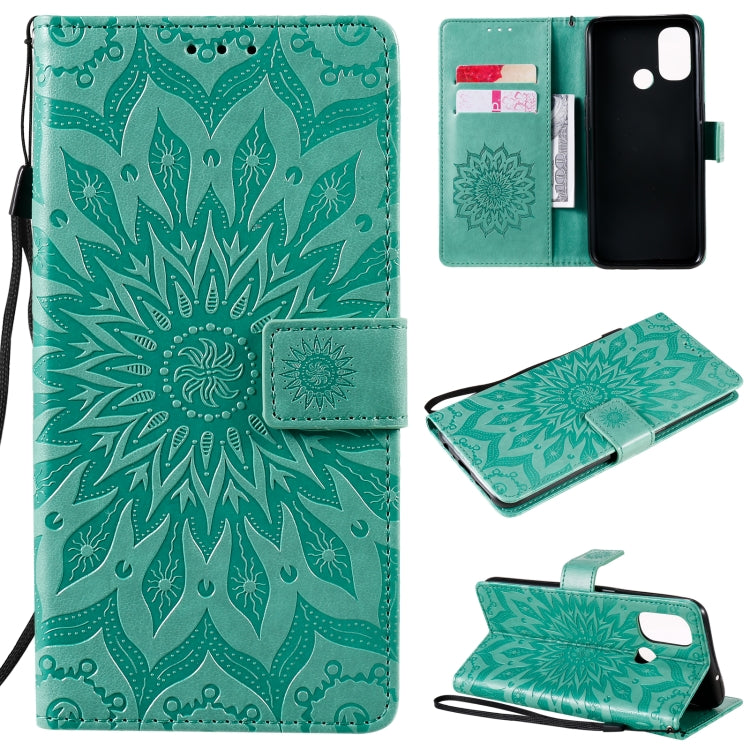 Sun Embossing Pattern Horizontal Flip Leather Case with Card Slot & Holder & Wallet & Lanyard, For LG K22 / K22 Plus, For OnePlus Nord N10 5G, For OnePlus Nord N100