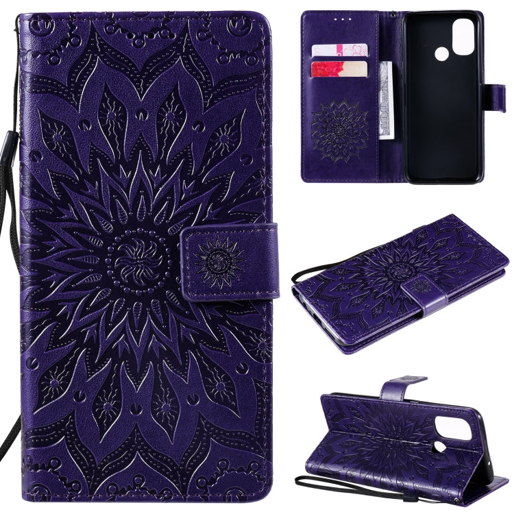 Sun Embossing Pattern Horizontal Flip Leather Case with Card Slot & Holder & Wallet & Lanyard, For LG K22 / K22 Plus, For OnePlus Nord N10 5G, For OnePlus Nord N100