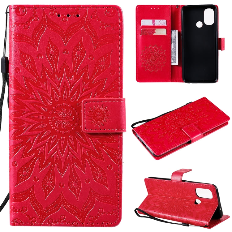 Sun Embossing Pattern Horizontal Flip Leather Case with Card Slot & Holder & Wallet & Lanyard, For LG K22 / K22 Plus, For OnePlus Nord N10 5G, For OnePlus Nord N100