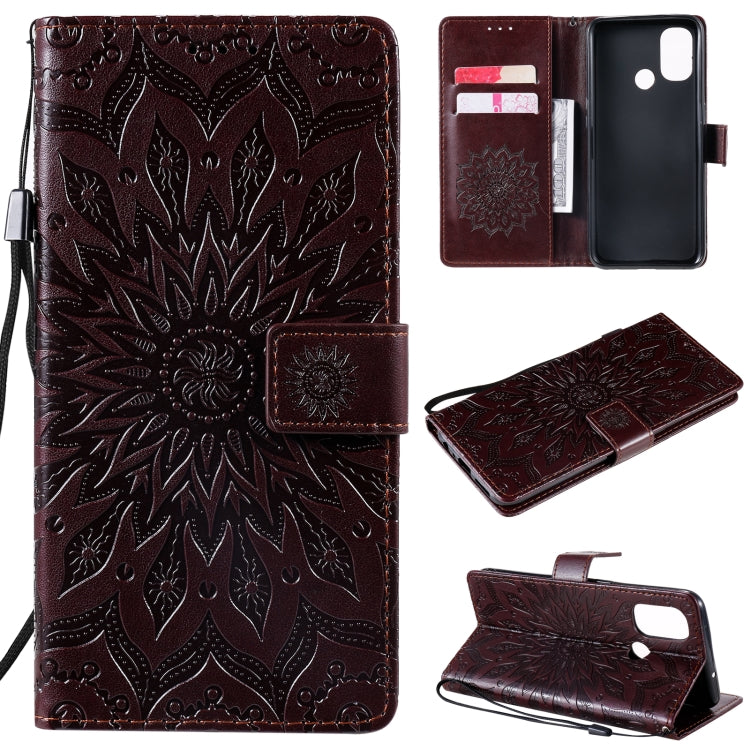 Sun Embossing Pattern Horizontal Flip Leather Case with Card Slot & Holder & Wallet & Lanyard, For LG K22 / K22 Plus, For OnePlus Nord N10 5G, For OnePlus Nord N100