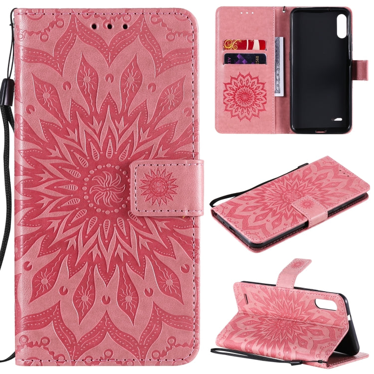 Sun Embossing Pattern Horizontal Flip Leather Case with Card Slot & Holder & Wallet & Lanyard, For LG K22 / K22 Plus, For OnePlus Nord N10 5G, For OnePlus Nord N100