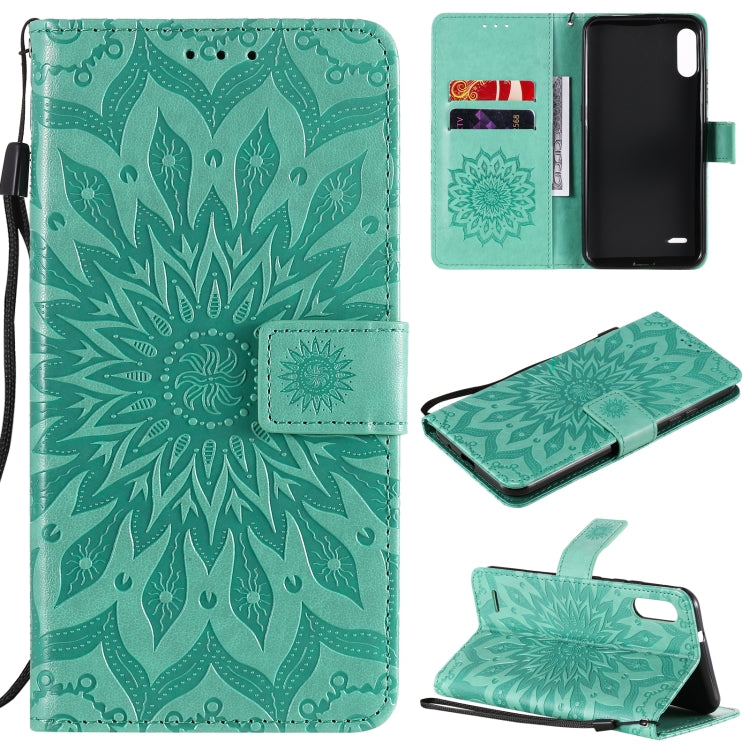 Sun Embossing Pattern Horizontal Flip Leather Case with Card Slot & Holder & Wallet & Lanyard, For LG K22 / K22 Plus, For OnePlus Nord N10 5G, For OnePlus Nord N100