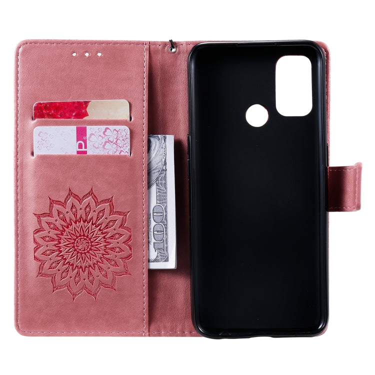 Sun Embossing Pattern Horizontal Flip Leather Case with Card Slot & Holder & Wallet & Lanyard, For OPPO A53(2020) / A33(2020) / A53s / A32, For OPPO F17 Pro / Reno4 Lite, For OPPO F17 / A73