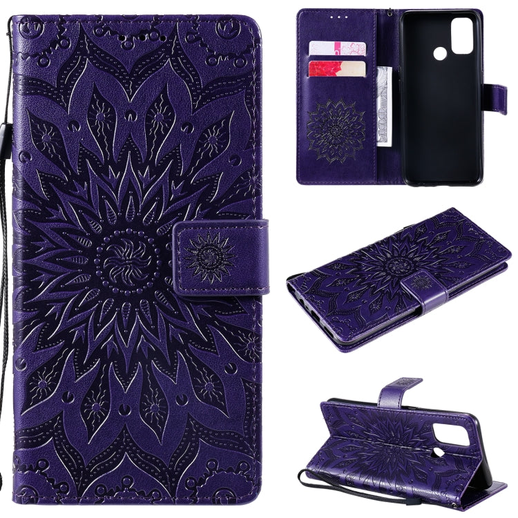 Sun Embossing Pattern Horizontal Flip Leather Case with Card Slot & Holder & Wallet & Lanyard, For OPPO A53(2020) / A33(2020) / A53s / A32, For OPPO F17 Pro / Reno4 Lite, For OPPO F17 / A73
