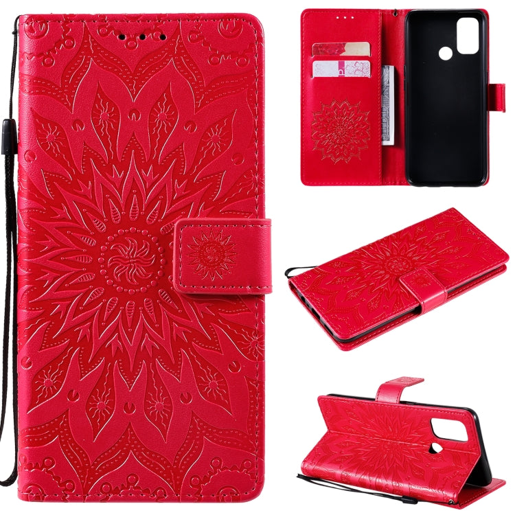 Sun Embossing Pattern Horizontal Flip Leather Case with Card Slot & Holder & Wallet & Lanyard, For OPPO A53(2020) / A33(2020) / A53s / A32, For OPPO F17 Pro / Reno4 Lite, For OPPO F17 / A73