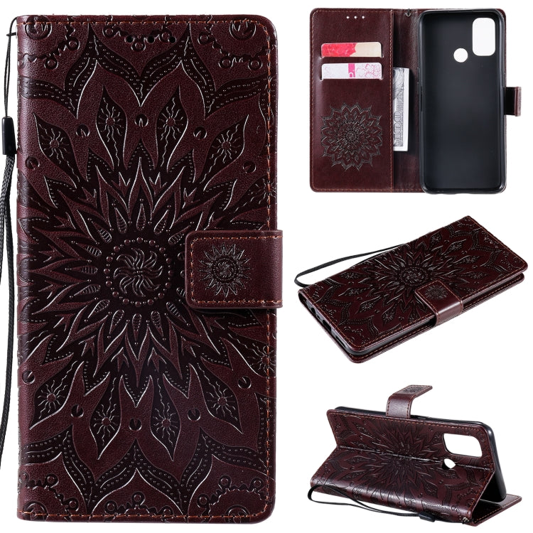 Sun Embossing Pattern Horizontal Flip Leather Case with Card Slot & Holder & Wallet & Lanyard, For OPPO A53(2020) / A33(2020) / A53s / A32, For OPPO F17 Pro / Reno4 Lite, For OPPO F17 / A73
