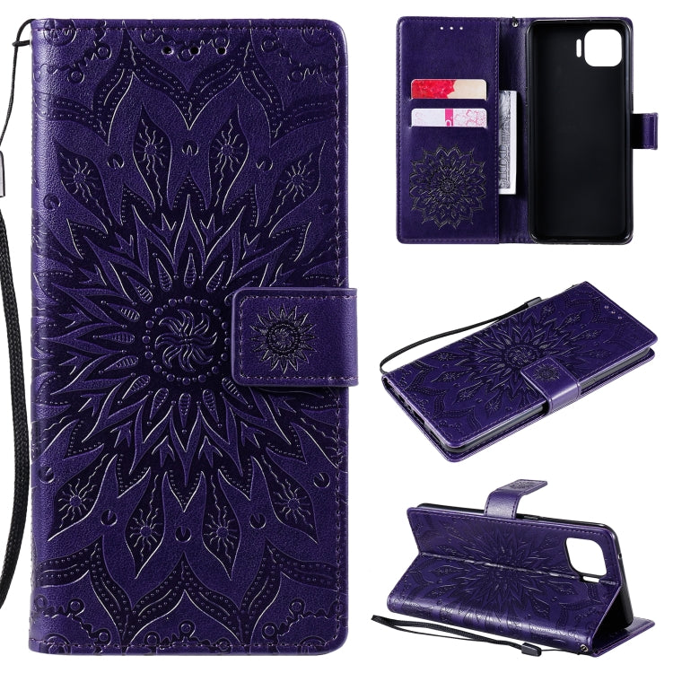 Sun Embossing Pattern Horizontal Flip Leather Case with Card Slot & Holder & Wallet & Lanyard, For OPPO A53(2020) / A33(2020) / A53s / A32, For OPPO F17 Pro / Reno4 Lite, For OPPO F17 / A73