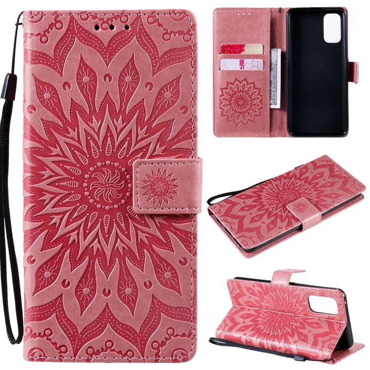 Sun Embossing Pattern Horizontal Flip Leather Case with Card Slot & Holder & Wallet & Lanyard, For OPPO Realme 7 Pro, For OPPO Realme 7, For OPPO Realme 7i / C17
