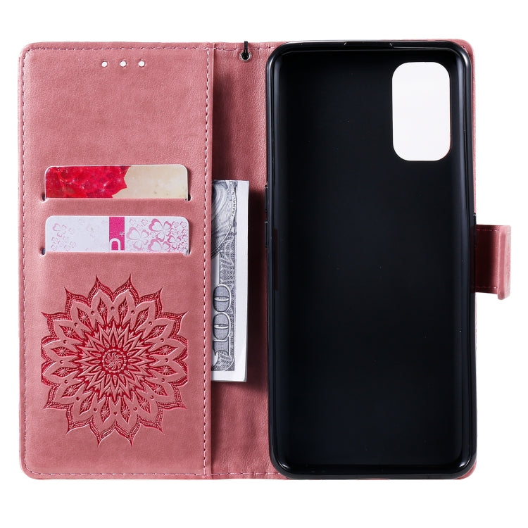 Sun Embossing Pattern Horizontal Flip Leather Case with Card Slot & Holder & Wallet & Lanyard, For OPPO Realme 7 Pro, For OPPO Realme 7, For OPPO Realme 7i / C17