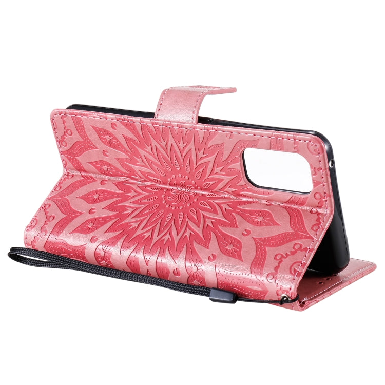 Sun Embossing Pattern Horizontal Flip Leather Case with Card Slot & Holder & Wallet & Lanyard, For OPPO Realme 7 Pro, For OPPO Realme 7, For OPPO Realme 7i / C17