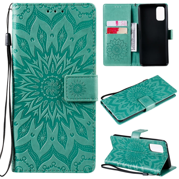 Sun Embossing Pattern Horizontal Flip Leather Case with Card Slot & Holder & Wallet & Lanyard, For OPPO Realme 7 Pro, For OPPO Realme 7, For OPPO Realme 7i / C17