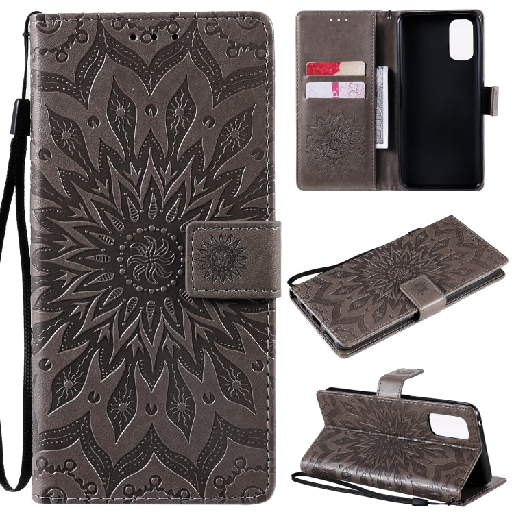 Sun Embossing Pattern Horizontal Flip Leather Case with Card Slot & Holder & Wallet & Lanyard, For OPPO Realme 7 Pro, For OPPO Realme 7, For OPPO Realme 7i / C17