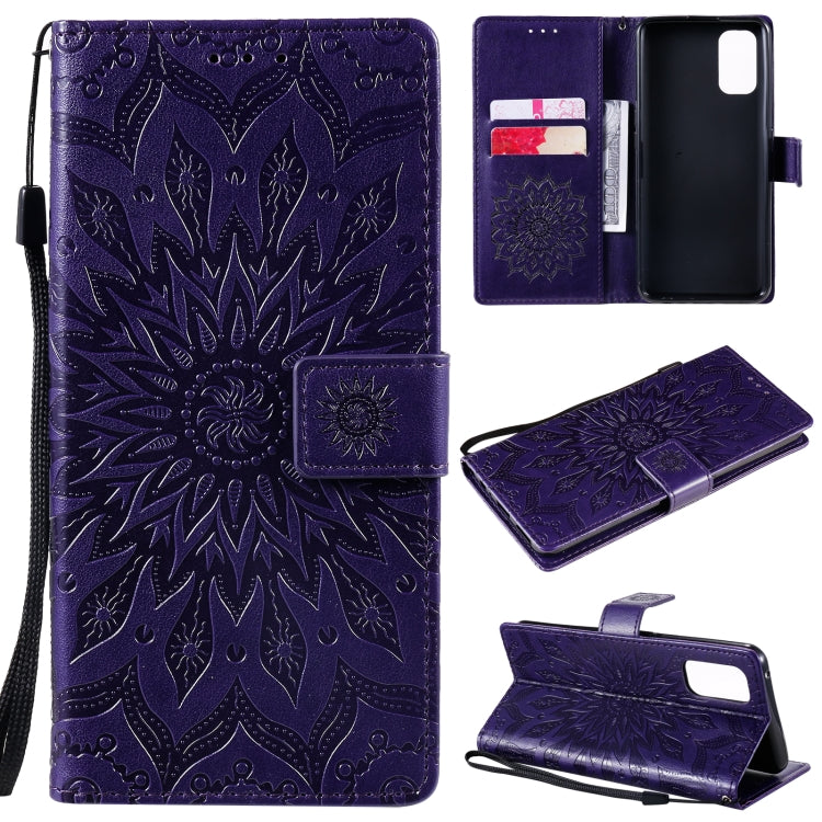 Sun Embossing Pattern Horizontal Flip Leather Case with Card Slot & Holder & Wallet & Lanyard, For OPPO Realme 7 Pro, For OPPO Realme 7, For OPPO Realme 7i / C17