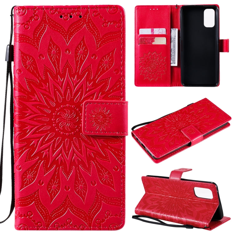 Sun Embossing Pattern Horizontal Flip Leather Case with Card Slot & Holder & Wallet & Lanyard, For OPPO Realme 7 Pro, For OPPO Realme 7, For OPPO Realme 7i / C17