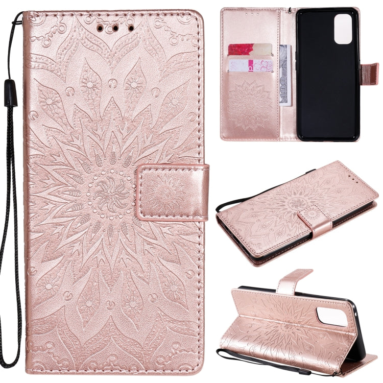 Sun Embossing Pattern Horizontal Flip Leather Case with Card Slot & Holder & Wallet & Lanyard, For OPPO Realme 7 Pro, For OPPO Realme 7, For OPPO Realme 7i / C17