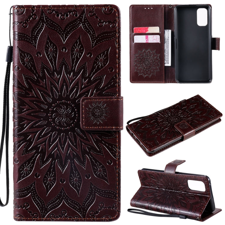 Sun Embossing Pattern Horizontal Flip Leather Case with Card Slot & Holder & Wallet & Lanyard, For OPPO Realme 7 Pro, For OPPO Realme 7, For OPPO Realme 7i / C17