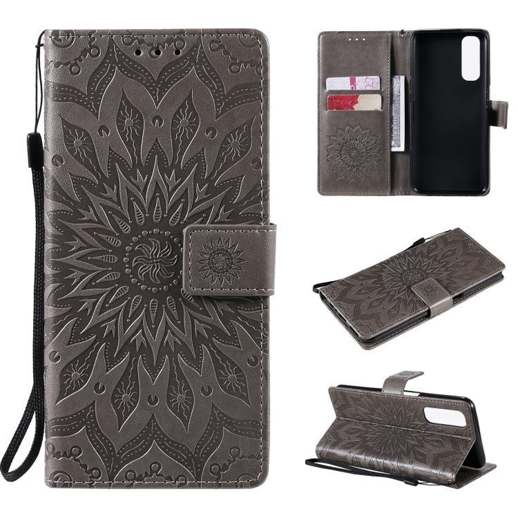 Sun Embossing Pattern Horizontal Flip Leather Case with Card Slot & Holder & Wallet & Lanyard, For OPPO Realme 7 Pro, For OPPO Realme 7, For OPPO Realme 7i / C17