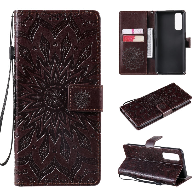 Sun Embossing Pattern Horizontal Flip Leather Case with Card Slot & Holder & Wallet & Lanyard, For OPPO Realme 7 Pro, For OPPO Realme 7, For OPPO Realme 7i / C17