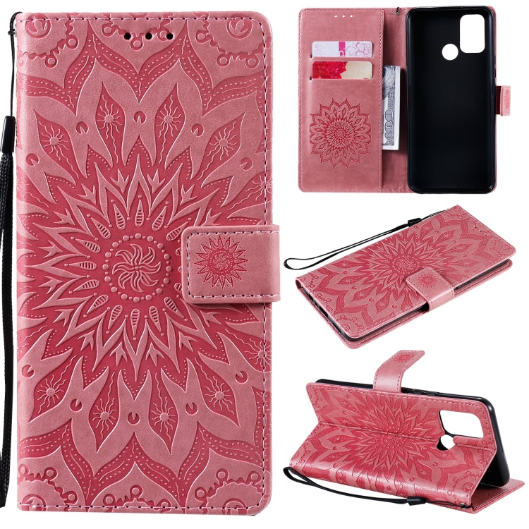 Sun Embossing Pattern Horizontal Flip Leather Case with Card Slot & Holder & Wallet & Lanyard, For OPPO Realme 7 Pro, For OPPO Realme 7, For OPPO Realme 7i / C17