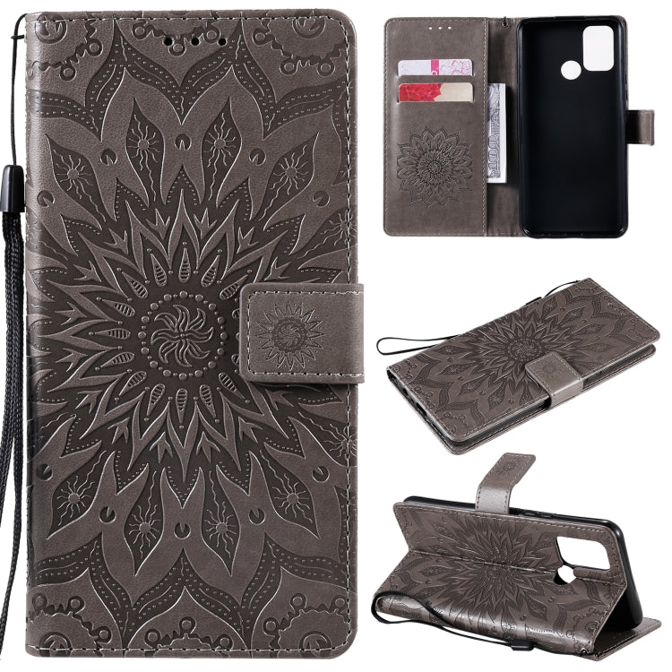 Sun Embossing Pattern Horizontal Flip Leather Case with Card Slot & Holder & Wallet & Lanyard, For OPPO Realme 7 Pro, For OPPO Realme 7, For OPPO Realme 7i / C17