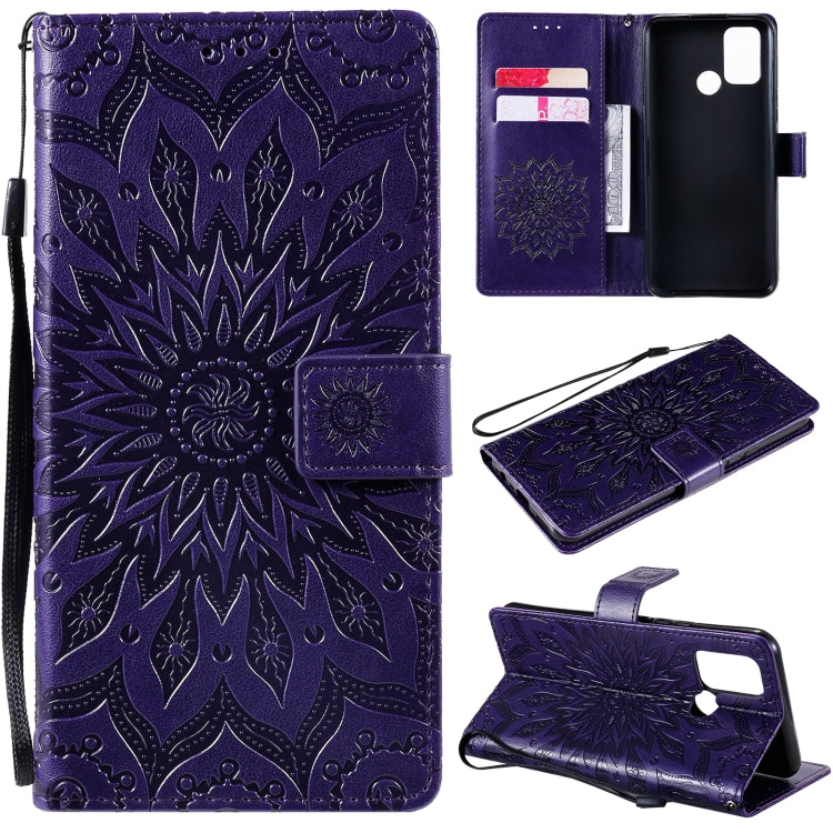 Sun Embossing Pattern Horizontal Flip Leather Case with Card Slot & Holder & Wallet & Lanyard, For OPPO Realme 7 Pro, For OPPO Realme 7, For OPPO Realme 7i / C17