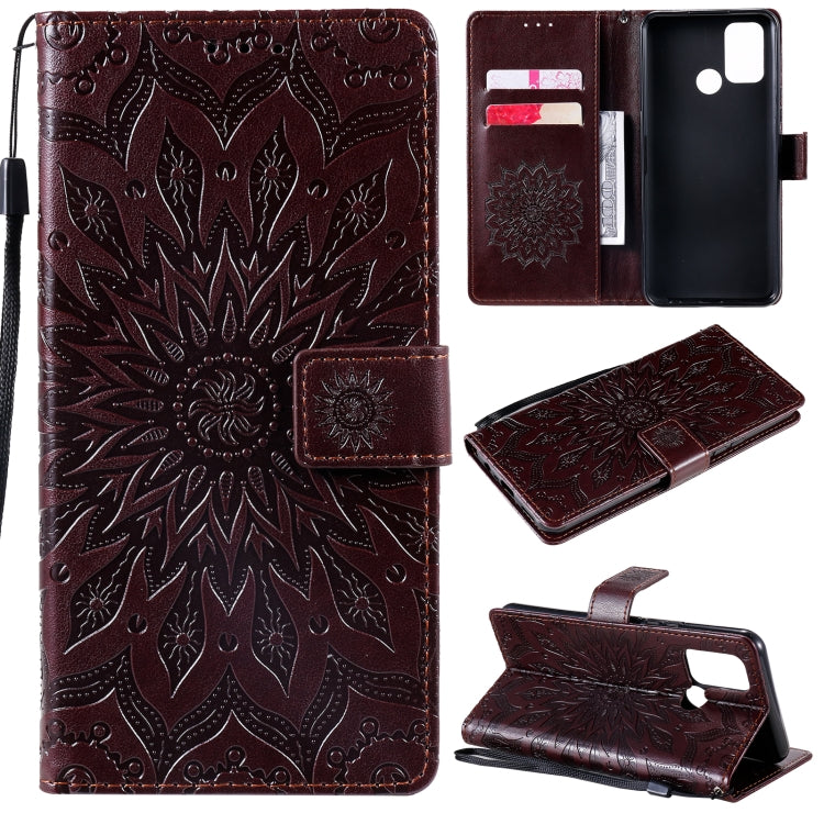 Sun Embossing Pattern Horizontal Flip Leather Case with Card Slot & Holder & Wallet & Lanyard, For OPPO Realme 7 Pro, For OPPO Realme 7, For OPPO Realme 7i / C17