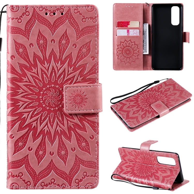 Sun Embossing Pattern Horizontal Flip Leather Case with Card Slot & Holder & Wallet & Lanyard, For OPPO Reno4 Pro 4G, For OPPO Reno4, For Huawei P Smart 2021