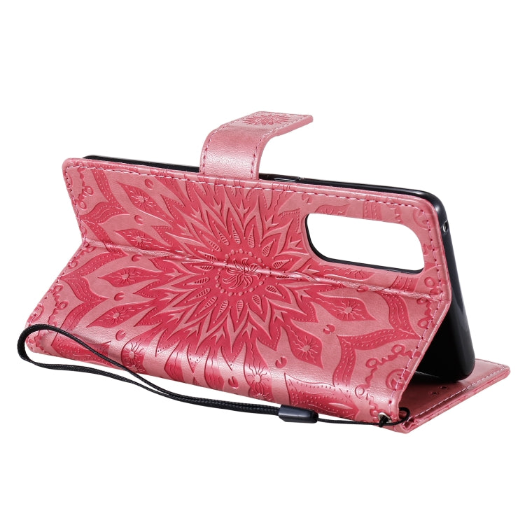 Sun Embossing Pattern Horizontal Flip Leather Case with Card Slot & Holder & Wallet & Lanyard, For OPPO Reno4 Pro 4G, For OPPO Reno4, For Huawei P Smart 2021