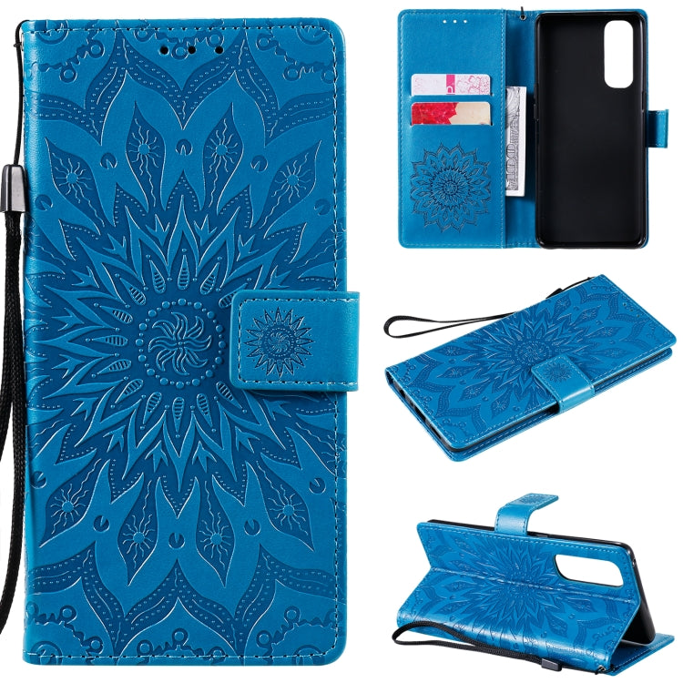 Sun Embossing Pattern Horizontal Flip Leather Case with Card Slot & Holder & Wallet & Lanyard, For OPPO Reno4 Pro 4G, For OPPO Reno4, For Huawei P Smart 2021