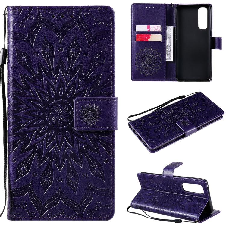 Sun Embossing Pattern Horizontal Flip Leather Case with Card Slot & Holder & Wallet & Lanyard, For OPPO Reno4 Pro 4G, For OPPO Reno4, For Huawei P Smart 2021