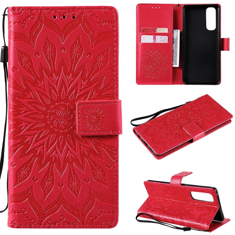 Sun Embossing Pattern Horizontal Flip Leather Case with Card Slot & Holder & Wallet & Lanyard, For OPPO Reno4 Pro 4G, For OPPO Reno4, For Huawei P Smart 2021