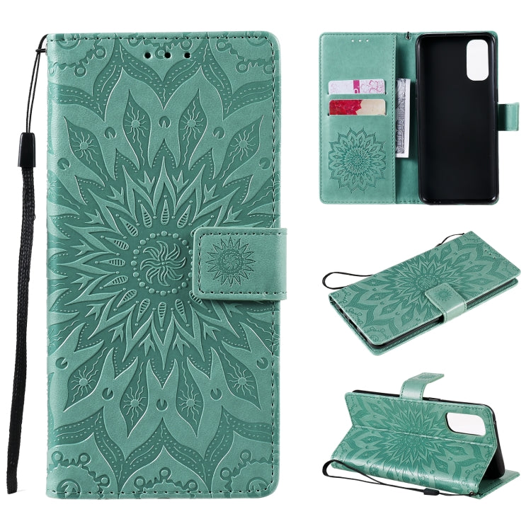 Sun Embossing Pattern Horizontal Flip Leather Case with Card Slot & Holder & Wallet & Lanyard, For OPPO Reno4 Pro 4G, For OPPO Reno4, For Huawei P Smart 2021
