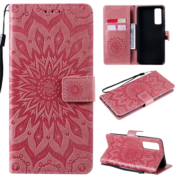 Sun Embossing Pattern Horizontal Flip Leather Case with Card Slot & Holder & Wallet & Lanyard, For OPPO Reno4 Pro 4G, For OPPO Reno4, For Huawei P Smart 2021