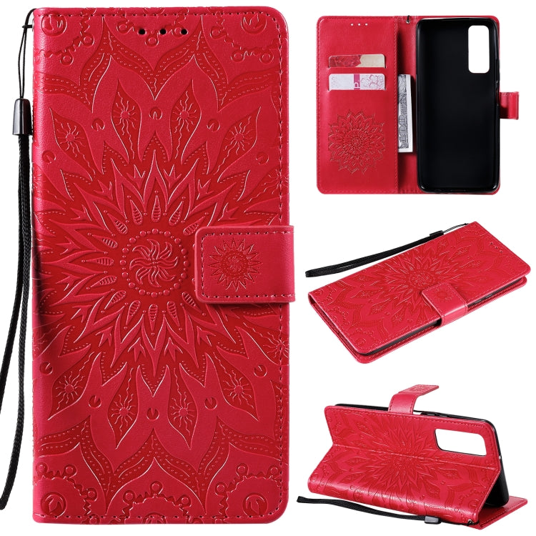 Sun Embossing Pattern Horizontal Flip Leather Case with Card Slot & Holder & Wallet & Lanyard, For OPPO Reno4 Pro 4G, For OPPO Reno4, For Huawei P Smart 2021