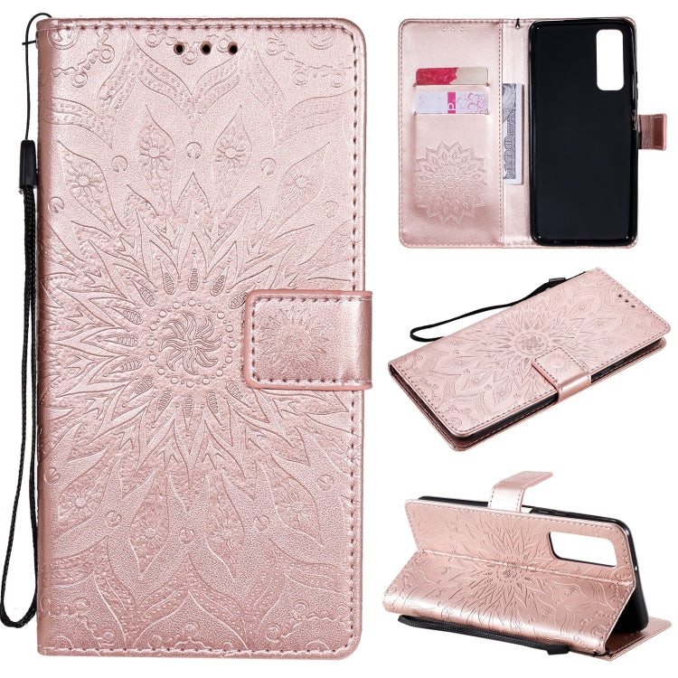 Sun Embossing Pattern Horizontal Flip Leather Case with Card Slot & Holder & Wallet & Lanyard, For OPPO Reno4 Pro 4G, For OPPO Reno4, For Huawei P Smart 2021