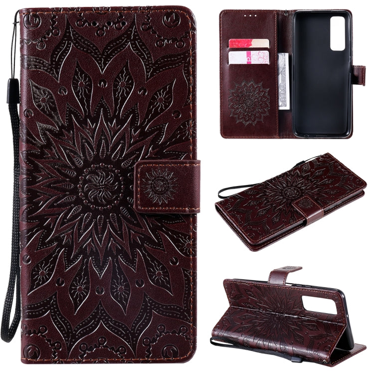Sun Embossing Pattern Horizontal Flip Leather Case with Card Slot & Holder & Wallet & Lanyard, For OPPO Reno4 Pro 4G, For OPPO Reno4, For Huawei P Smart 2021
