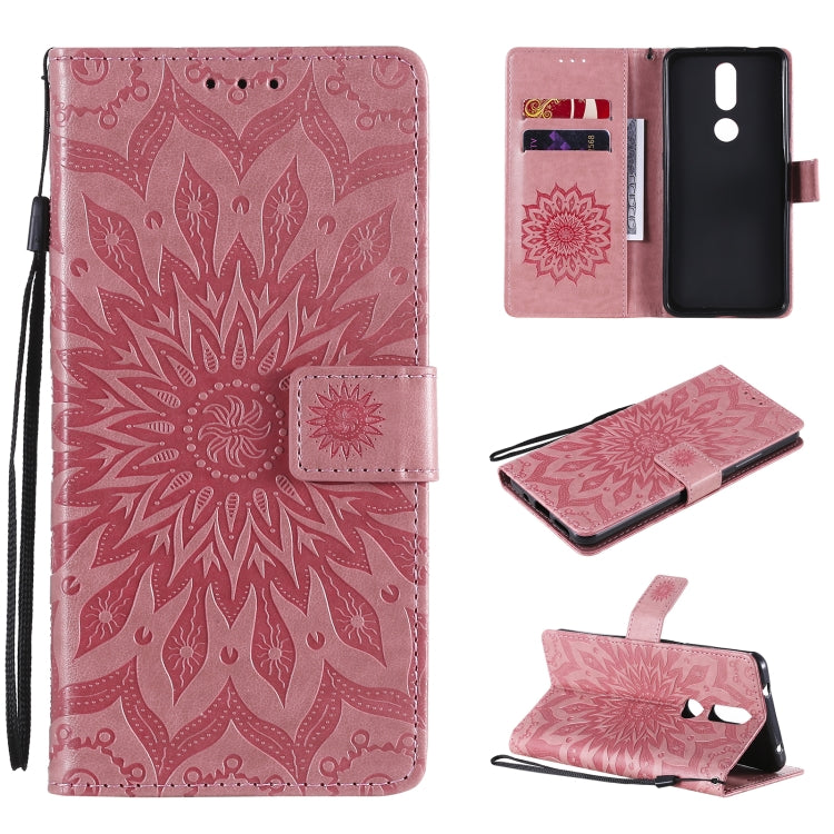 Sun Embossing Pattern Horizontal Flip Leather Case with Card Slot & Holder & Wallet & Lanyard, For Nokia 2.4, For Nokia 3.4, For Samsung Galaxy A42 5G
