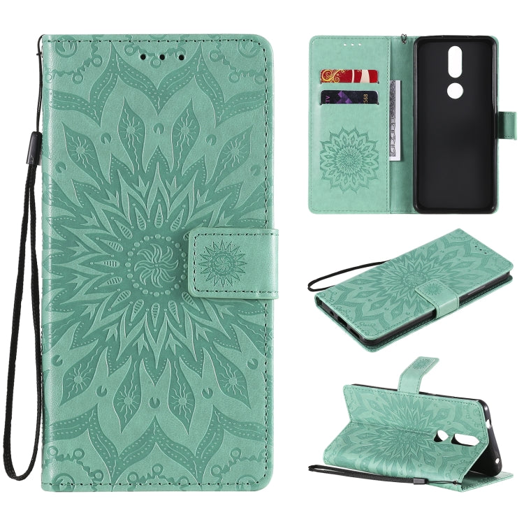 Sun Embossing Pattern Horizontal Flip Leather Case with Card Slot & Holder & Wallet & Lanyard, For Nokia 2.4, For Nokia 3.4, For Samsung Galaxy A42 5G