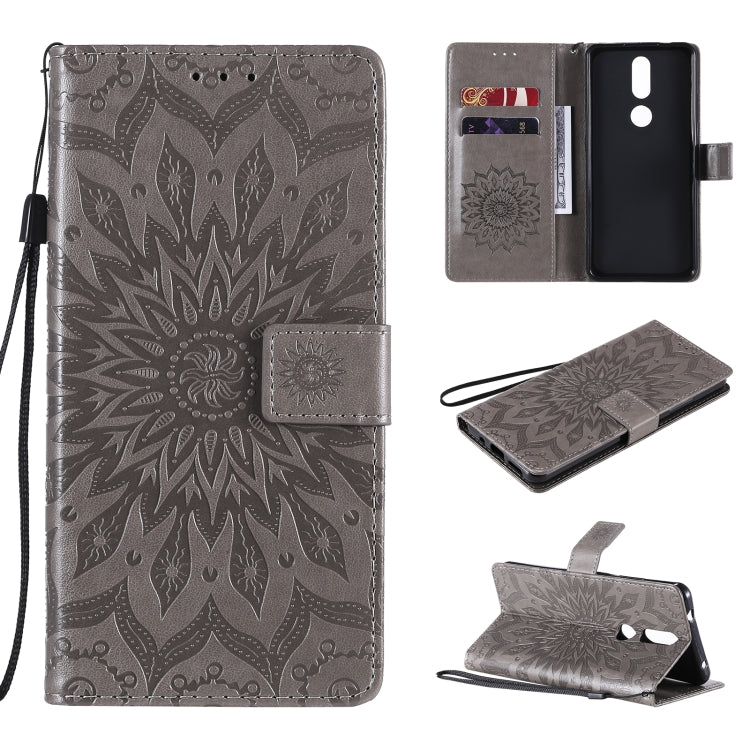 Sun Embossing Pattern Horizontal Flip Leather Case with Card Slot & Holder & Wallet & Lanyard, For Nokia 2.4, For Nokia 3.4, For Samsung Galaxy A42 5G